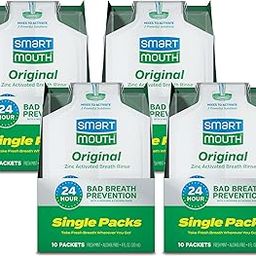SmartMouth Mouthwash Packets Clean Mint 10 Each (Pack of 4)-image-7