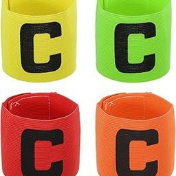 PATIKIL Captain Armband, 4 Pack Adjustable Elastic Soccer Captain's Arm Band for Outdoor Football Training Team, Multicolor-image-6