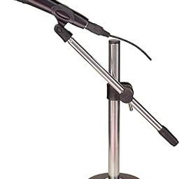 Iron Base Universal Microphone Stand for Desktop/Table/Floor Stand for Harmonium, Table, Podcasting With (Mic Clip) (COMMERCIAL)-picture-8
