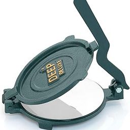 DEEP Cast Iron Manual Puri Maker | Puri Press Machine | Empanadas & Pathiri Press | Dough Press Machine Made With Stainless Steel Inner Surface (8.7 INCH)-2