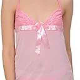 Pink Sexy Mesh Net Nightwear Babydoll Dress with G-String-50