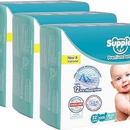 Amazon Brand - Supples Premium Baby Diaper Pants | 66 Baby Diapers | XXXL | 18-35 Kg | 22 x 3 Packs | 12 Hrs Absorption | Cushiony Cotton Soft Fabric | Phthalates-Free | Triple Leak Guard-8