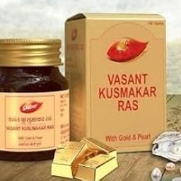 Vasant Kusumakar Ras with Gold & Pearl 100 Tablet For General Weakness, Heart Health, Immunity & Antioxidant Support-image-102