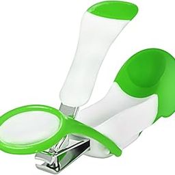 Hopop Baby Nail Clipper | Baby Nail Cutter Tool Suitable from 0+ Months | Safety Nail Cutter with Magnifier Zoom Lens for Newborns & Toddlers | Stainless Steel Rust Free Blade | Green/White-image-5