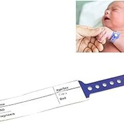 SUKHAD SERVICES Hospital Patient Identification Wristband Blue Pack of 100 Newborn Size-image-11