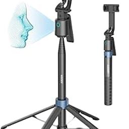ADZOY Professional ADL-Q13 Intelligent AI Tracker Selfie Stick 180cm Wide Angle 360 Degrees Gimbal Foldable Auto Face Tracking with Remote | Overhead Phone Holder Stabilizer-1