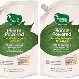 Mother Sparsh Baby Laundry Liquid Detergent (Powered by Plants) with Bio - Enzymes and Eucalyptus Oil - 500ML X 2-picture-31