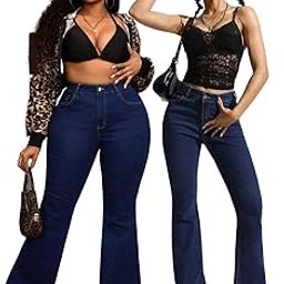 kotty Women's High Waist Bootcut Flared Stretchable Slim Fit Denim Jeans for Women Trendy Casual Wear Jeans Available in Regular & Plus Size-picture-25