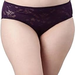 P122 Floral Lace Classic Regular Fit Inner Elastic Mid Waist Full Coverage Panty for Women-picture-39