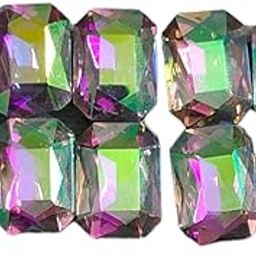 Sidhav 10 Pcs Crystal Hair Accessories Studs Stone Wedding Hair Accessories Hair Clips Decorative Stone Crystal Bridal Hairpins For Women Multicolor-image-93