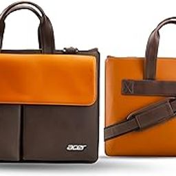 Acer Slim Vegan Leather Laptop Carry Case I Stylish, Spacious, and Travel-Friendly Bag for 15.6” Laptops with Cushioned Compartment, Front Pockets, Adjustable Strap, and Luggage Trolley Attachment-picture-18