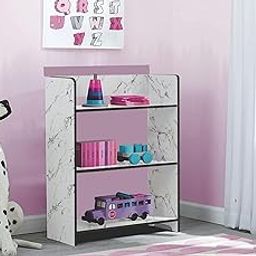 Dime Store Wooden Book Shelf for Home Library Kids | Standing Book Rack Bookshelf (Medium, White)-image-42