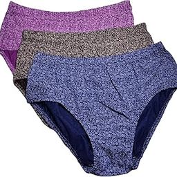 Printed 100% Cotton Hipster Panties for Women Combo, Mid Waist Full Coverage Briefs with No Mark Elastic Waistband Innerwear Printed Panties (Assorted Colour, Pack of 3)-picture-51