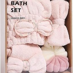 1 Set Lady Hair- drying Bath Ball Kit Dry Hair Hand Towel Bath Ball Set for Home Use-image-75