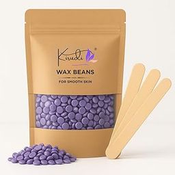 KIRUDI 100g Lavender Hard Wax Beans for Hair Removal – Brazilian Wax Beads for Face, Body, Bikini & Sensitive Skin – Painless Stripless Hot Wax Refill for Wax Warmer – Professional At-Home Waxing Kit-image-84