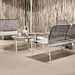 Bareeki Jonathan Table & Chair Set | Tropical Tan | Stylish Outdoor/Indoor Dining Furniture | Sturdy & WeatherResistant Patio Set | Comfortable Seating for 2-image-32