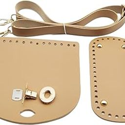 SECRET DESIRE Crochet Bag Bottom Base Crochet Bag Making Set for Handbag Tote Shoulder Bag Khaki-19
