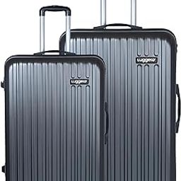 Classic Light-Weight & Durable Polycarbonate Dark Grey Unisex Hard Luggage|Set of 2 (L+S)|8 Smooth Spinner TPV Wheels| Outer Combi Lock | Trolley Bag-image-63