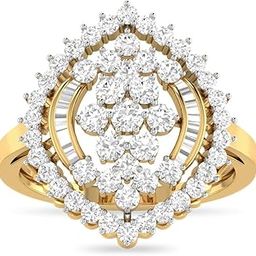 pc jeweller The Imani 18KT Yellow Gold & Diamond Rings-picture-2