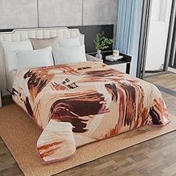 Signature Albela Double Bed Blanket Super Soft Weight 2.5 kg Cozy & Warm All Season Vibrant Prints Size 220 x 240 CM (Design 3)-image-95