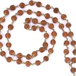 Dharmsaar 5 Mukhi Panchmukhi Rudraksha Mala 108 Beads | Authentic Genuine Rudraksha Necklace for Pooja, Astrology, Meditation & Prayer (Free Size)-image-11