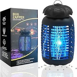 Bug Zapper Electric Mosquito Zapper, Insect Fly Traps Indoor Outdoor 100-120V Insect Mosquito Zapper with 15W Bulb for Patio Garden Backyard Home-image-21