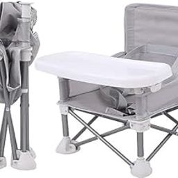 Olpad Baby Travel Booster Seat, Camping Chair with Removable Dining Tray for Baby, Compact Baby Seat with Storage Bag (2)-image-72