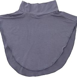 Women Modal Faux Turtleneck Half Top Dickey Collar Muslin Hijab Neck Cover Gray | Womens Clothing |Tops & Blouses-picture-47