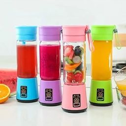 RockJon Portable 6-Blade Juicer Blender with built-in Jar, Juice Mixer Bottle,Fruit Juice Machine,USB Rechargeable Personal Size Juicer Grinder for Juices,Protein&Milk Shakes(Multicolor)-1