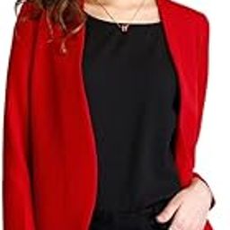 Women's Polyester Solid Hook Closure Jacket (Red,XS) (JK063REDD-XS)-picture-51