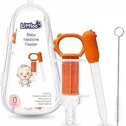 Littloo 3in1 Feeding Set | Dropper, Syringe Medicine Dispenser with a Measuring Cup, and Cleaning Brush for Babies-image-4