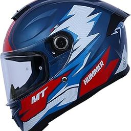 MT Helmets Hummer S Shine | ECE 22.06, DOT & ISI Certified Full Face Helmet | High Impact Resistant Polymer Shell | Pinlock & Photochromic Visor Ready-image-97