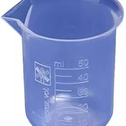 Polylab Laboratory Plastic Beaker, 50 ml Capacity, Pack of 12, Essential for Chemistry Labs-picture-29