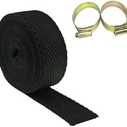 AOW ATTRACTIVE OFFER WORLD World AOW Silencer Wrap Bike Exhaust Heat Shield for RoyalEnfield and All Royals Enfiield Models, 5m(Black)-8