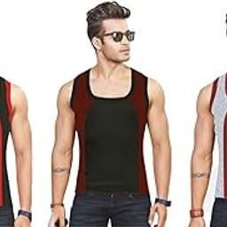 3 Stylish Mens Gym Vest Sport Vest Sando M06-image-34