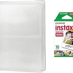 64 Pockets Photo Album for Fujifilm Instant Mini 12 11 9 8 40 Evo Liplay 7S Instant Camera/Mini Link with 10x1 film (Shiny White)-30
