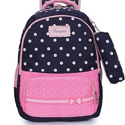 School Bag for Girl with Pencil Pouch – 26 Litre, 18 Inches, Durable & Sleek Waterproof Tuition and College Bag for Girls, Multicolored Picnic & Travel Backpack for Girls-image-39