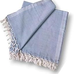 EthnicAlive Bhagalpuri Cotton Silk AC Chadar Top Sheet Blanket & Duvet for All Season Use Dull Chadar_Teal Blue-image-33