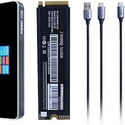 jiingekk 2280 Solid States Drives PCIe USB3.1 Hard Drives Enclosure Adapter Solid States Disk With LCD Display For PC-image-8