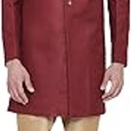 Men's Maroon Silk Blend Sherwani Set_VASMIW001MAnPRG_38-image-3