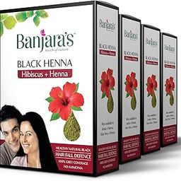 Banjara's Black Henna with Hibiscus (50 GMS, Pack of 4)-43