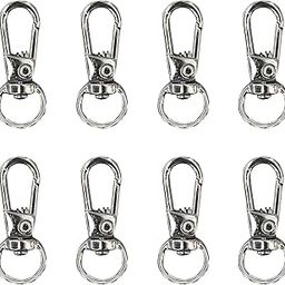 ANI Accessories 8 Pcs Big Size Lobster Clasp Fish Hooks Lobster Clasps Claw Hooks Finding Lobster Clasps for Bag & Purse Making DIY Art & Crafts (Silver-Lobster-Hooks)-14