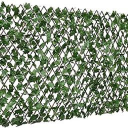Golden Cart Artificial Grass Trellis (2 Pieces) I Expandable Garden Fence I UV Protected I Garden Decoration Items I Outdoor Indoor (Green, 1 Piece is 4 Feet x 1 Feet, expands to 9 FEET x 1.6 Feet)-11