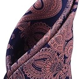 Men's Blue Satin Printed Pocket Square (1pc)-image-23