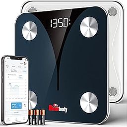 Bisonbody Smart Digital Body Weight Scale – 20 Body Composition Metrics Weights, BMI, Body Fat, Etc. – This Body Scale Support 24 Users – Digital Family Bathroom Scales Bluetooth Weighing Scale-12