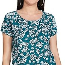 Women's Cotton Regular Fit Printed Blouson Blousan Top-image-49