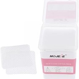 SAZ DEKOR® 6x200pcs Professional Eyelash Glue Bottle Remover Cotton Pads Wipes Lint Free|Makeup Box for Storage|Make Up, Cosmetic, Skincare Organiser for Women|-picture-10