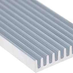 ICSTORE Heat sink Aluminum, 8.35cm X 4.75cm x 1.55cm, Heat sink for Cooling, Peltier Laptop CPU GPU VGA RAM VRAM VRM IC LED MOSFET Transistor SCR- Pack of 1-15