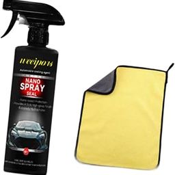 The Style Sutra 500ml Car Polish Nano Spray 9.8x2inch for Motorcycles Waterless Wash and Wax with Yellow Towel|Motors | Automotive Tools & Supplies | Automotive Care & Detailing-27