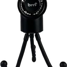 brrf Tripod Fan (Upto 8 Hours Running) Rechargeable 1200 mAh Inbuilt Battery Operated Portable Fan/Stroller Fan/Desk Fan/Adjustable Fan, Carry it anywhere, Black, 3 Speeds-image-31